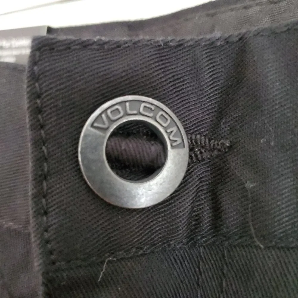 Volcom brand chinos frickin modern straight black youth size 27